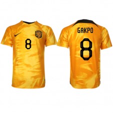 Nederland Cody Gakpo #8 Hjemmedrakt VM 2022 Kortermet